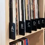 Vinyl Record Dividers – A–Z Modern Double‑Sided Alphabetical Organizers for LP, CD, DVD
