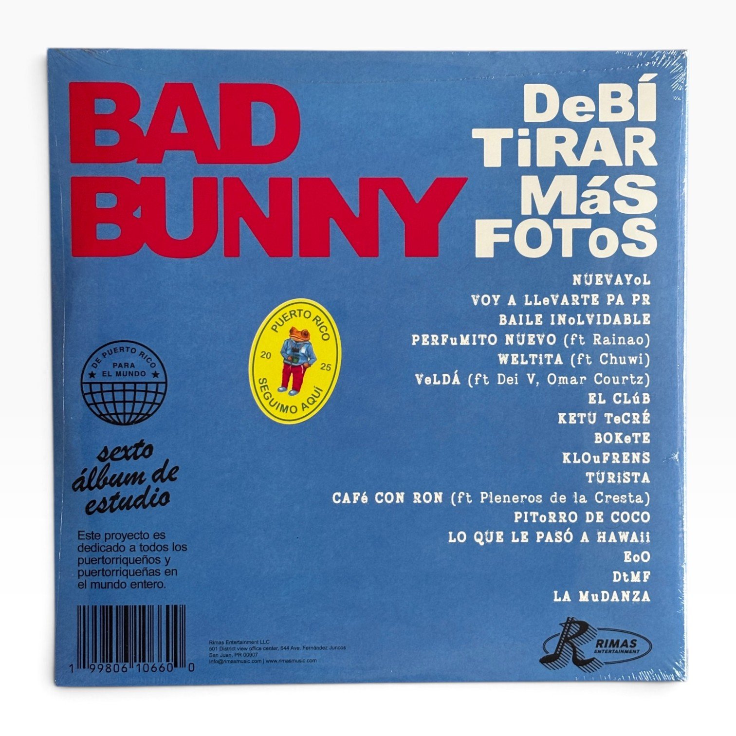 Bad Bunny – Debí Tirar Más Fotos Opaque White 2LP - Layer & Groove