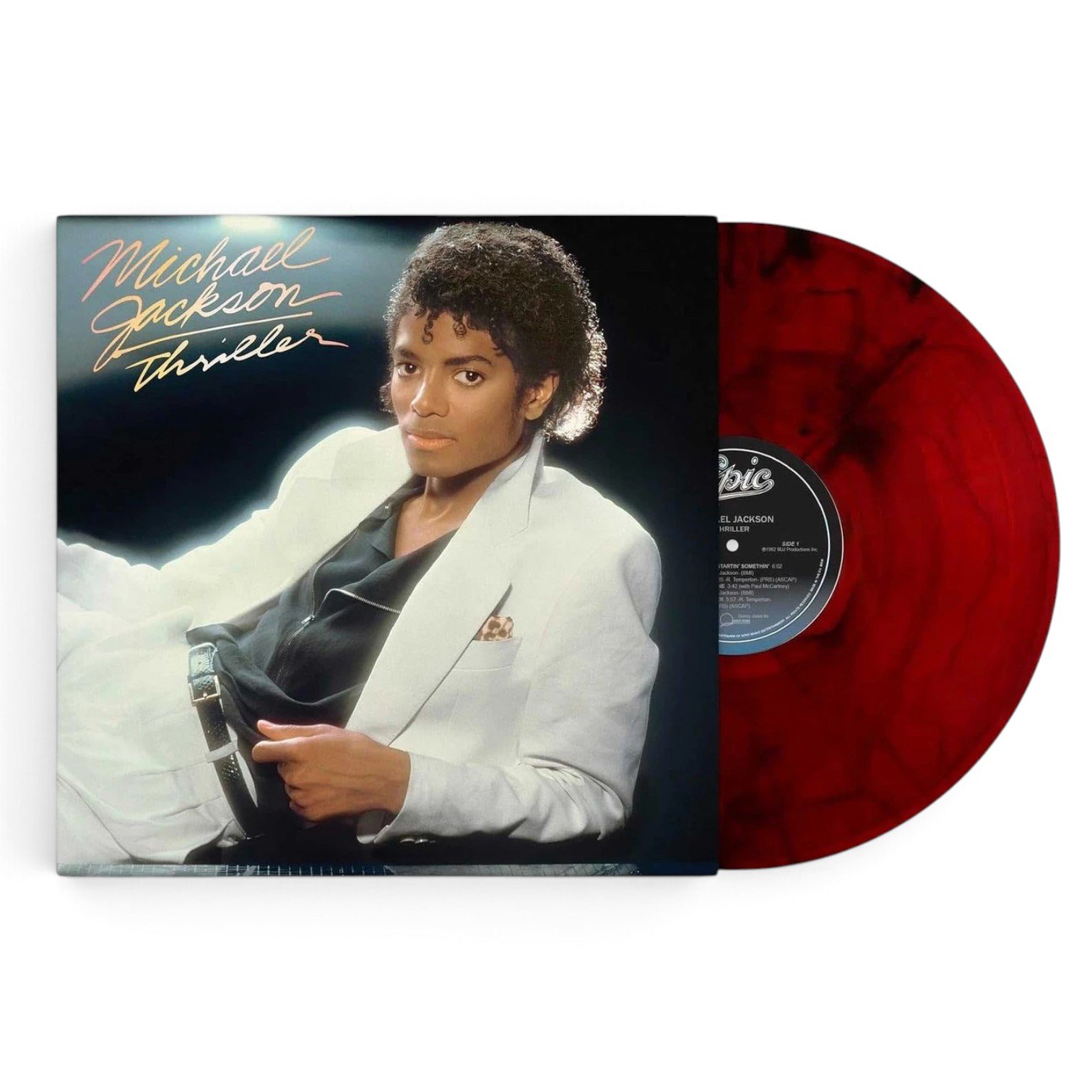 studioshot_square_plain (1) Michael Jackson – Thriller (Limited Edition, Red & Black Marble Colored Vinyl) - COMING SOON - Image 1