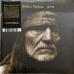 Front cover of Willie Nelsons Spirit vinyl album featuring a close-up portrait.