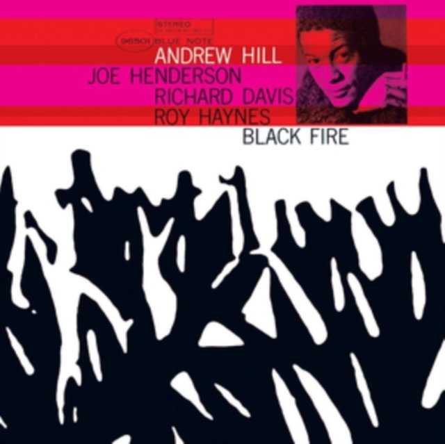 Album cover for Black Fire by jazz pianist Andrew Hill on Blue Note Records.