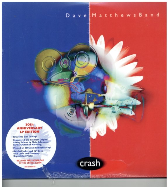 Front cover of Dave Matthews Band Crash 20th Anniversary Edition vinyl LP album.