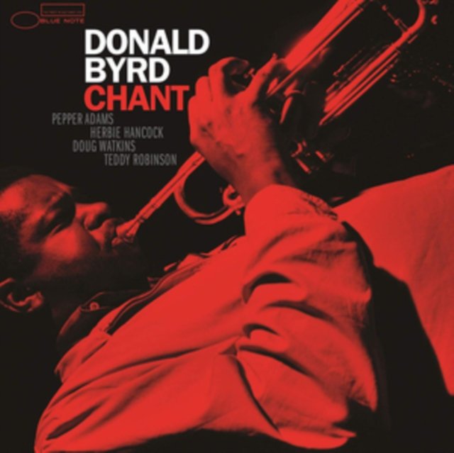 Blue Note jazz album cover for Donald Byrds Chant featuring a red trumpet portrait.