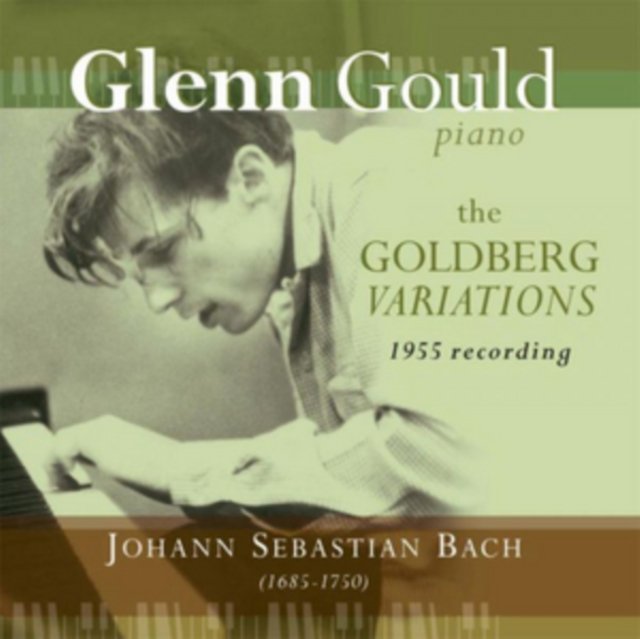 Album cover for Glenn Goulds 1955 recording of Bachs Goldberg Variations.