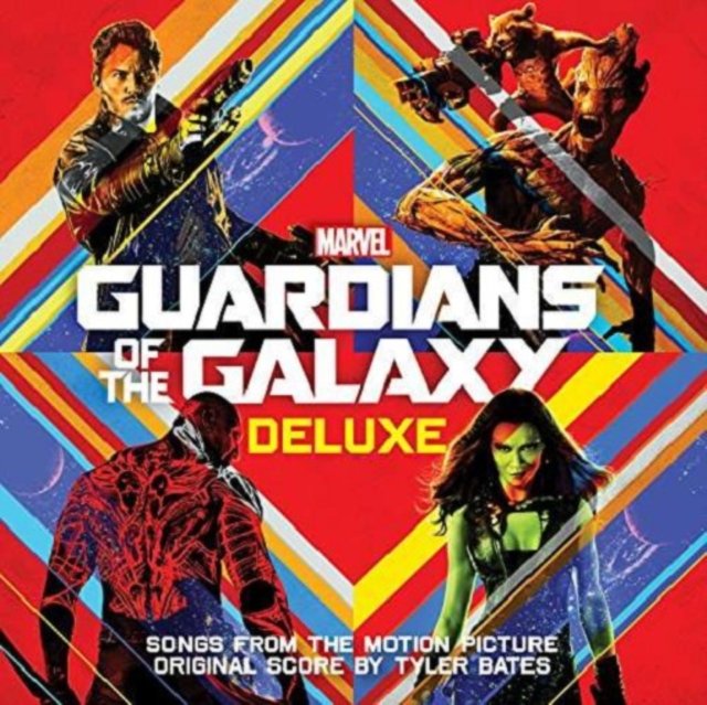 Deluxe edition soundtrack album cover art for Marvels Guardians of the Galaxy.
