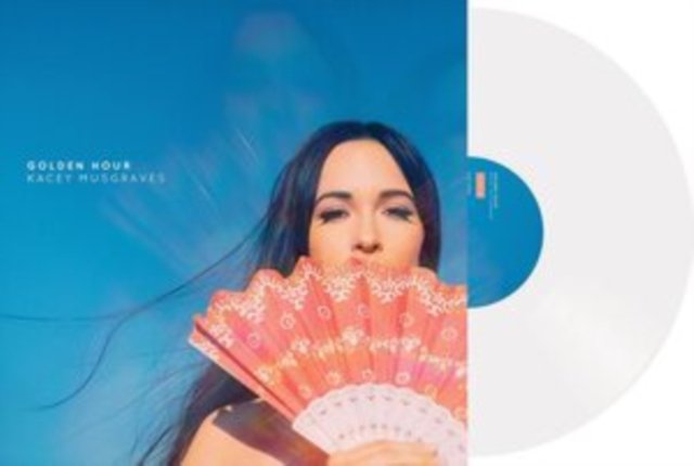 Kacey Musgraves Golden Hour clear vinyl LP record with original album sleeve.