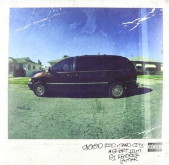 Kendrick Lamars good kid, m.A.A.d city deluxe album cover featuring a vintage minivan.