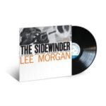 Lee Morgans The Sidewinder Blue Note vinyl album with black LP record.