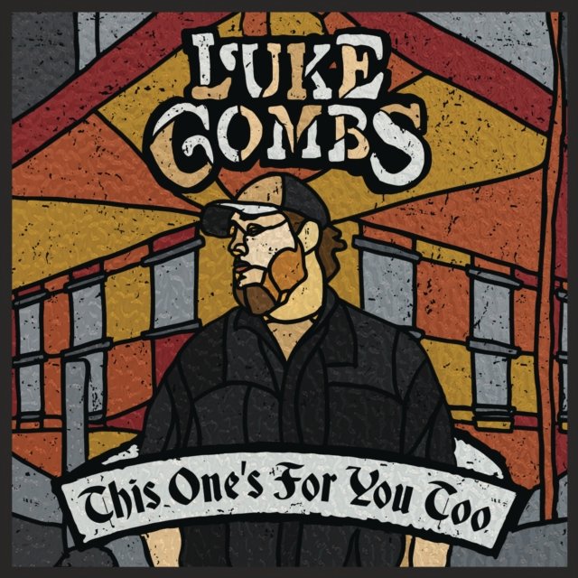 Illustrated album cover for Luke Combs album, This Ones For You Too.