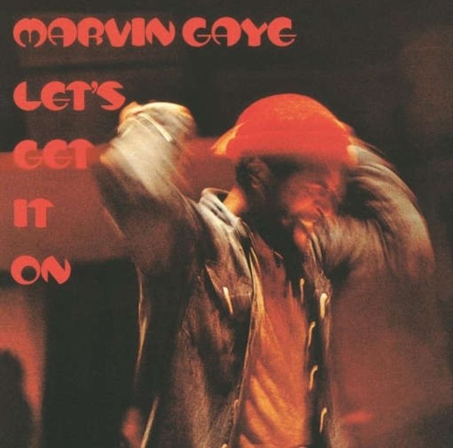 Album cover art for Marvin Gayes iconic 1973 album, Lets Get It On.