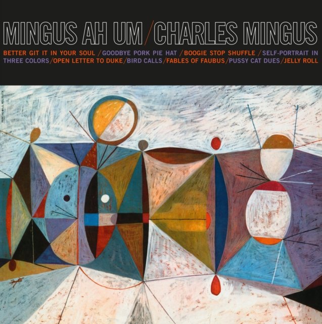 Abstract album cover art for Charles Minguss 1959 jazz album, Mingus Ah Um.