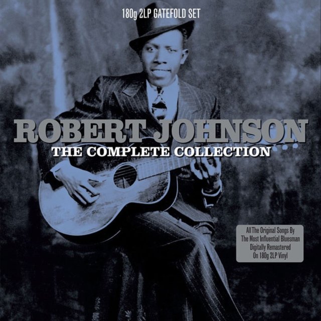 Album cover for Robert Johnson: The Complete Collection 2LP blues vinyl record.