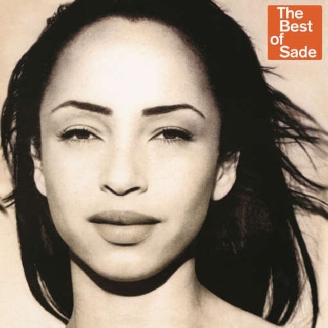 The Best of Sade album cover featuring a sepia portrait of singer Sade Adu.