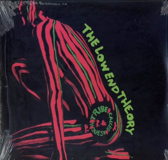 The Low End Theory album cover by A Tribe Called Quest featuring a painted figure.