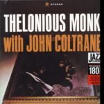 Thelonious Monk with John Coltrane vinyl LP album cover in protective shrink wrap.