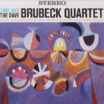 The Dave Brubeck Quartet Time Out album cover featuring colorful mid-century abstract art.