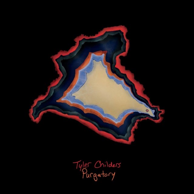 Tyler Childers Purgatory album cover with a colorful Kentucky agate graphic on black.