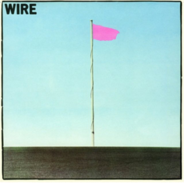 Minimalist album cover artwork for Pink Flag, the 1977 debut album by Wire.