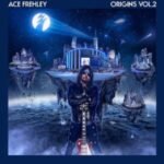 Ace Frehleys Origins Vol. 2 album cover featuring Ace holding a guitar in space.