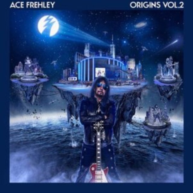 Ace Frehleys Origins Vol. 2 album cover featuring Ace holding a guitar in space.