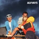 Alvvays self-titled debut album cover featuring a retro photo of three people.