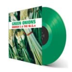 Booker T. & The M.G.s Green Onions album cover with translucent green vinyl record.
