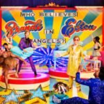 Glam-rock artwork featuring Brandi Carlile and Elton John for Who Believes in Angels?