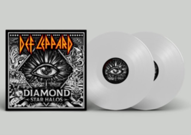 Def Leppard Diamond Star Halos double white vinyl LP set with album cover art.