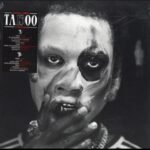 Denzel Curry TA13OO vinyl album cover with a black-and-white portrait of the artist.