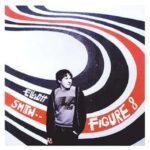 Elliott Smith on the album cover for Figure 8 surrounded by red and black swirling lines.