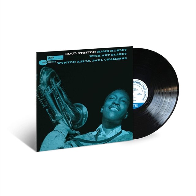 Hank Mobley Soul Station vinyl LP record and Blue Note album cover.
