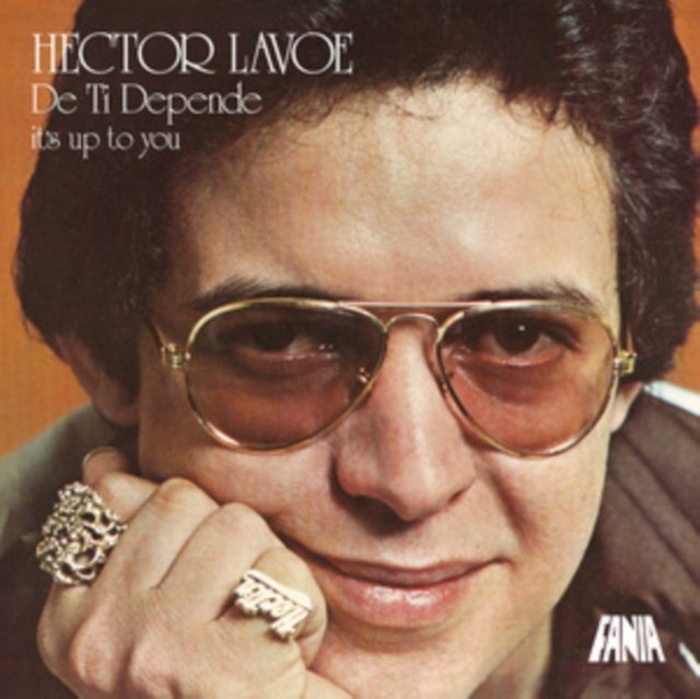 Album cover for De Ti Depende by Puerto Rican salsa singer Héctor Lavoe.