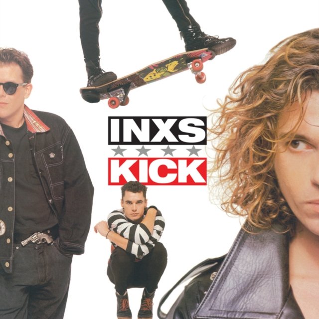 Cover art for the 1987 INXS album Kick featuring lead singer Michael Hutchence.