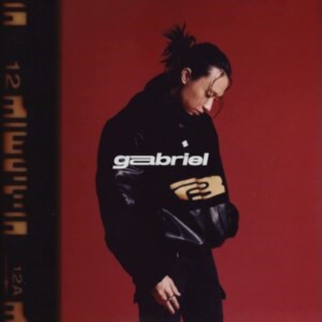 Keshis Gabriel album cover featuring a moody male profile on a deep red background.