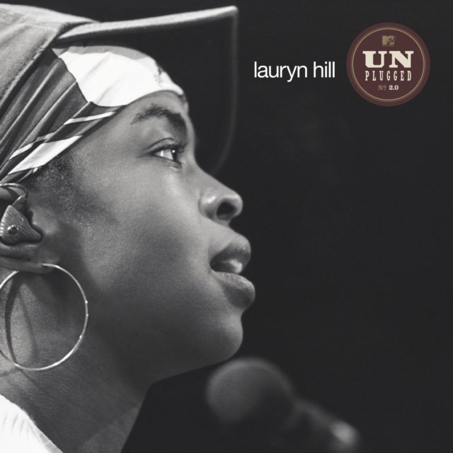 Black and white cover artwork for Lauryn Hills MTV Unplugged No. 2.0 album.