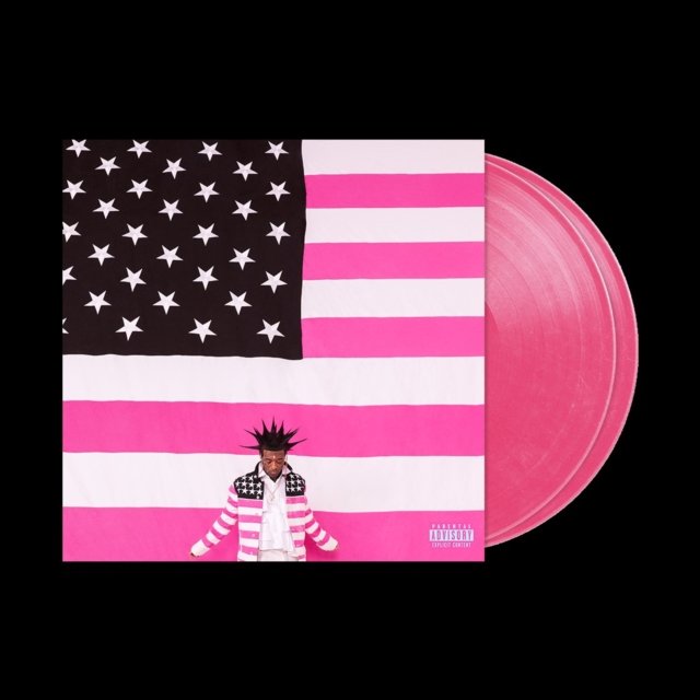 Lil Uzi Vert Pink Tape vinyl album with a matching pink vinyl LP.