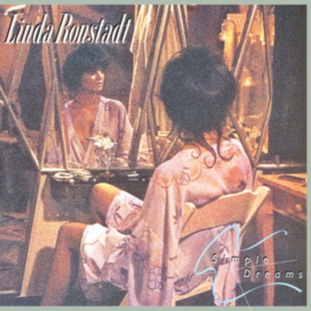 Linda Ronstadt Simple Dreams album cover featuring her reflection in a vanity mirror.
