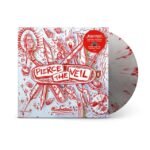 Pierce the Veil Misadventures limited edition silver vinyl LP with red splatter.