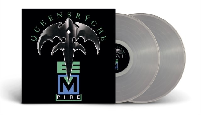 Queensrÿche Empire double LP album cover with two metallic silver vinyl records.
