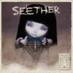 Album cover for Seethers Finding Beauty in Negative Spaces featuring a surreal doll figure.