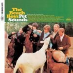 Album cover of Pet Sounds by The Beach Boys, featuring the band feeding goats.