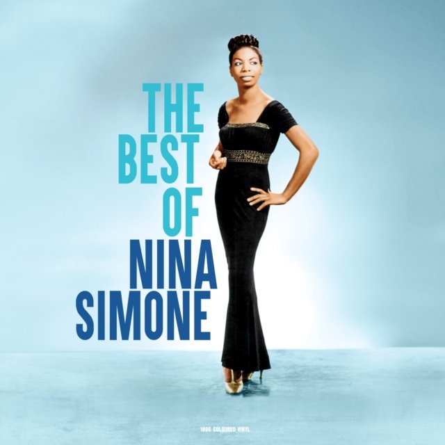 The Best of Nina Simone album cover featuring Nina Simone in a black gown.