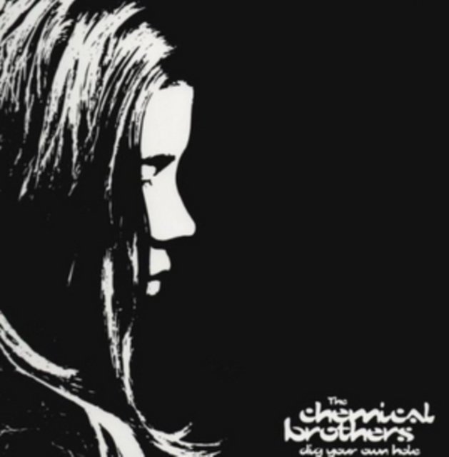 Monochrome album cover for Dig Your Own Hole by The Chemical Brothers.