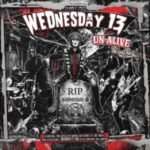 Album cover art for Wednesday 13s Un-Alive horror-punk live album.