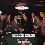 Album cover for Willie Colóns The Hustler showing men around a pool table.